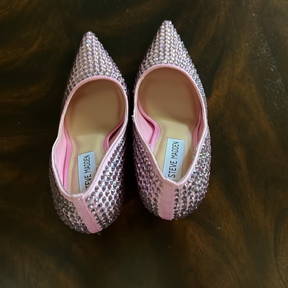 Steve Madden Vala-R Rhinestone Embellished Stiletto Pumps. - Picture 6 of 14
